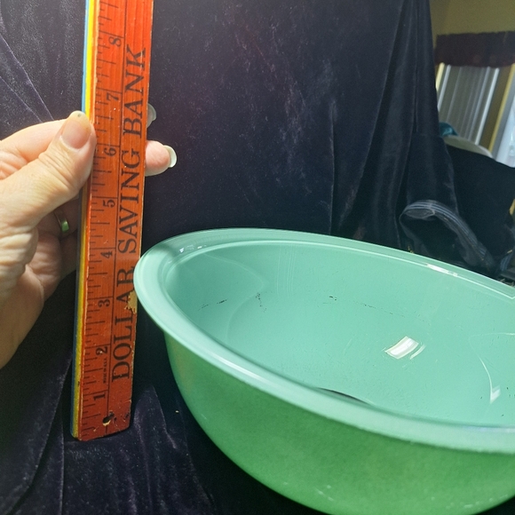 PYREX MIXING BOWL MINT GREEN CLEAR BOTTOM 2.5 - Picture 14 of 17